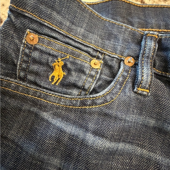 Ralph Lauren Pants - Ralph Lauren Women's Vintage Classic Denim Shorts with signature Gold Stitching